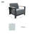 Kisan 7 - Person Patio Conversation Set with Cushions-751391557