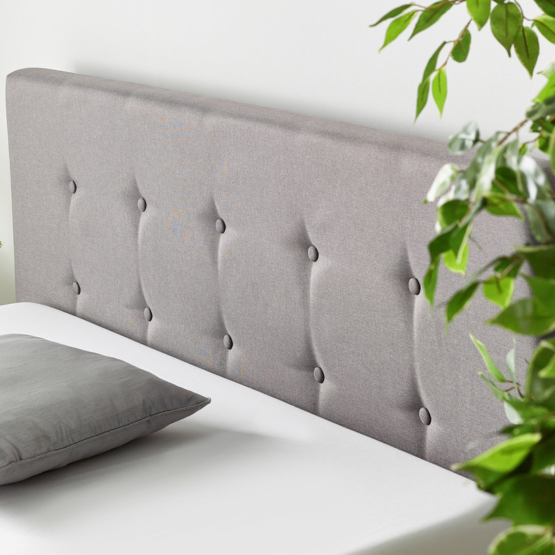 Caddo Fabric Upholstered Ottoman Bed Frame, Grey, Kingsize (5')