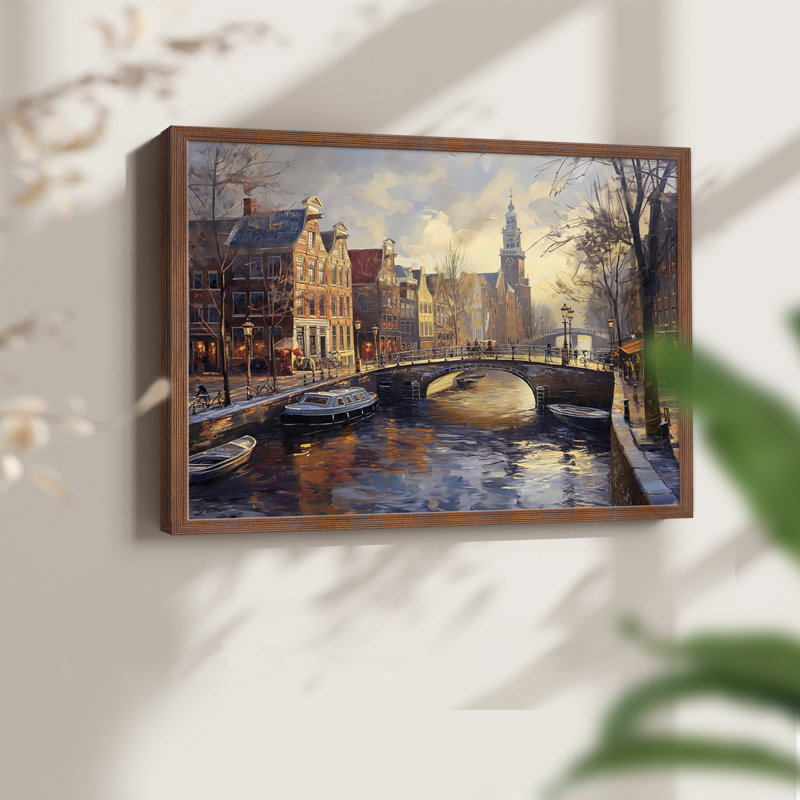 Paysage, série CLX, reproduction encadrée, H 8 po x l 10 po, Walnut