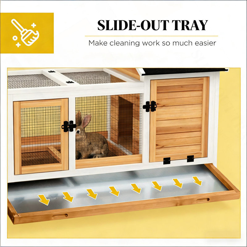 Cage pour animal de compagnie, cage à lapin en bois