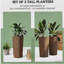 Grand pot de fleurs, grands pots de fleurs empilables, ensemble de 2 pots de fleurs-129086850