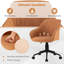 Chaise de bureau moderne avec dossier incurvé et accoudoirs confortables