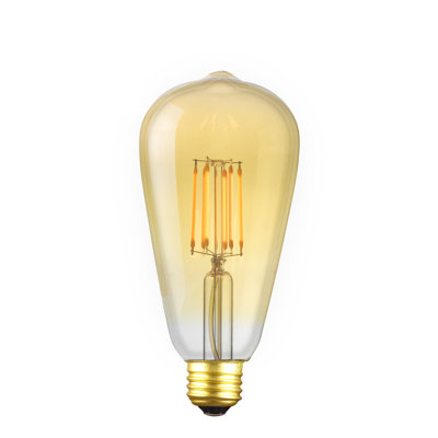 6.5 Watt (50 Watt Equivalent), ST21 LED, Dimmable Light Bulb, Warm White (2200K) E26/Medium (Standard) Base