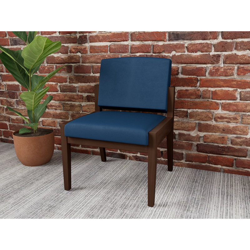 Chaise d’invité Amherst, Noyer Riftwood, Patriot Plus Blue Ridge