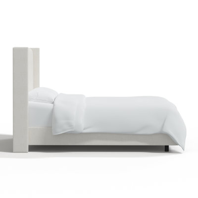 Hanson Upholstered Wingback Bed