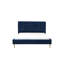 Adeline Upholstered Velvet Sleigh Bed