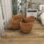 4 Piece Brown Seagrass Handmade Woven Storage Basket with Metal Handles Set