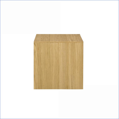 Table basse en chêne naturel pour le salon, conception assemblée robuste, élégance simple pour tout décor