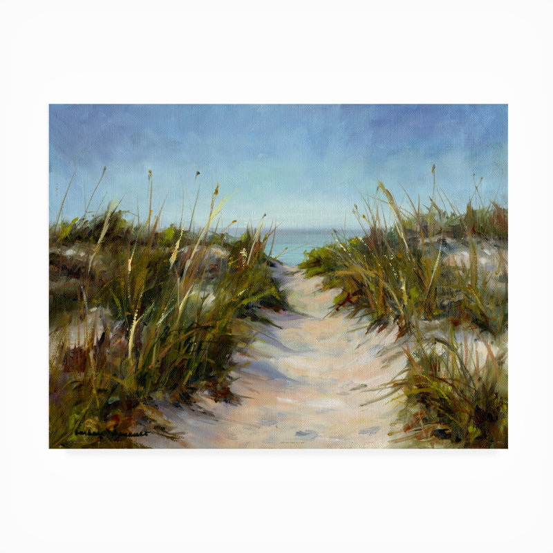 Toile d'extérieur «Seagrass and Sand» Bova Chenault, H 24 po x l 32 po x P 1,5 po