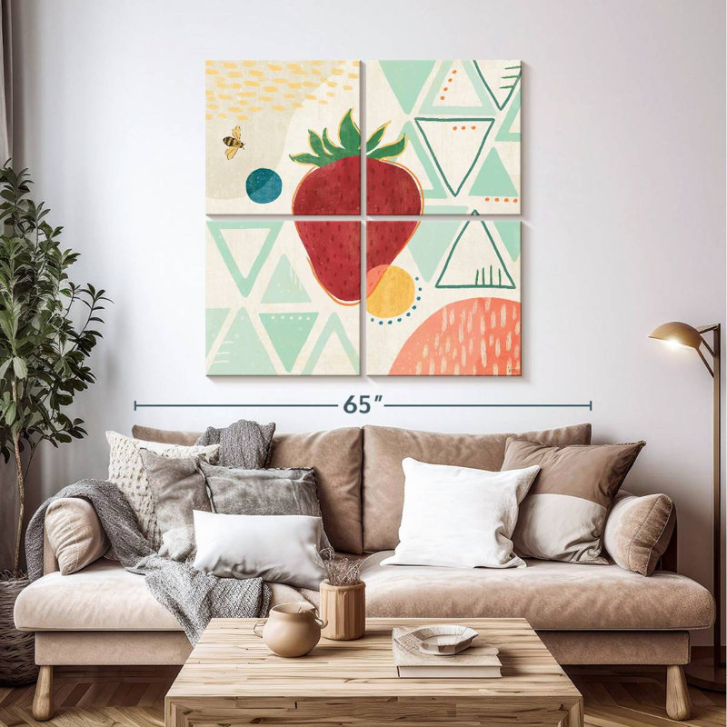 Yarlin Fruit Frenzy IV, 74" H x 74" W