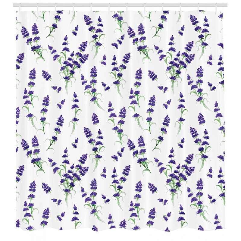 Shower Curtain with Hooks Included, 70" H x 69" W