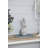5.3X4.5X12.8" Weathered Cement Cream Rabbit Statue