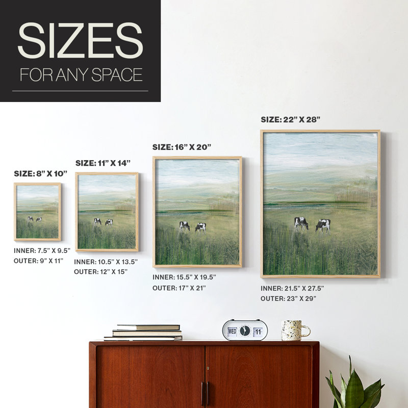 Out to Pasture II Framed Print - Solid Wood