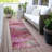 Machine Washable Indoor/Outdoor Xhevrie Pink Rug-111819595