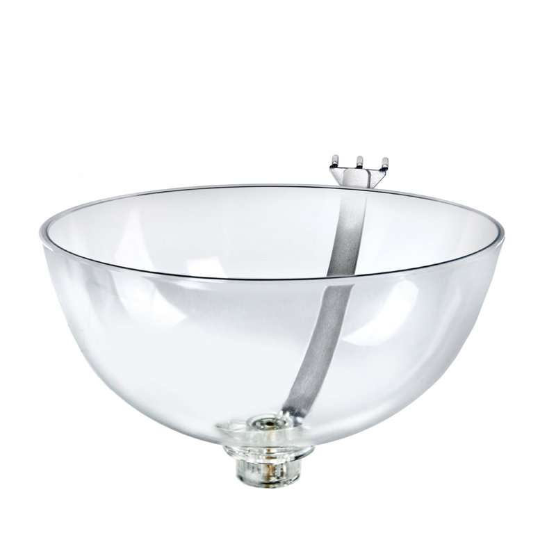 14" Bowl Display with Curved Metal Arm for Pegboard/Slatwall