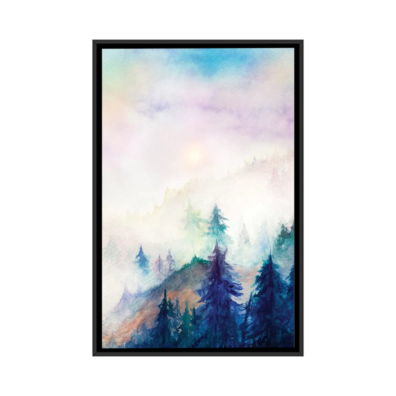 "Into The Mist" par Marco Gonzalez - impression sur toile tendue, H 26 po x l 18 po x P 1,5 po, Toile avec cadre noir