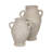 Beesan Decorative Terracotta Vase Handcrafted Amphora-Style with Dual Handles-1242920086