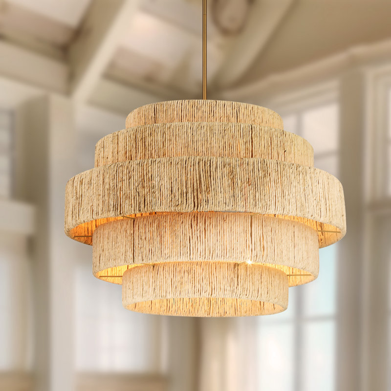 Bay Isle Home™ Azisa - 6 Light Pendant In Signature Brass Finish