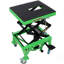 350 lb lb Ciseau de levage hydraulique pour les petites motos, support de ciseaux pour VTT avec 4 roues, vert