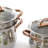 Kena 11 Piece Stainless Steel Ouro Gold Cookware Set with Glass Lids