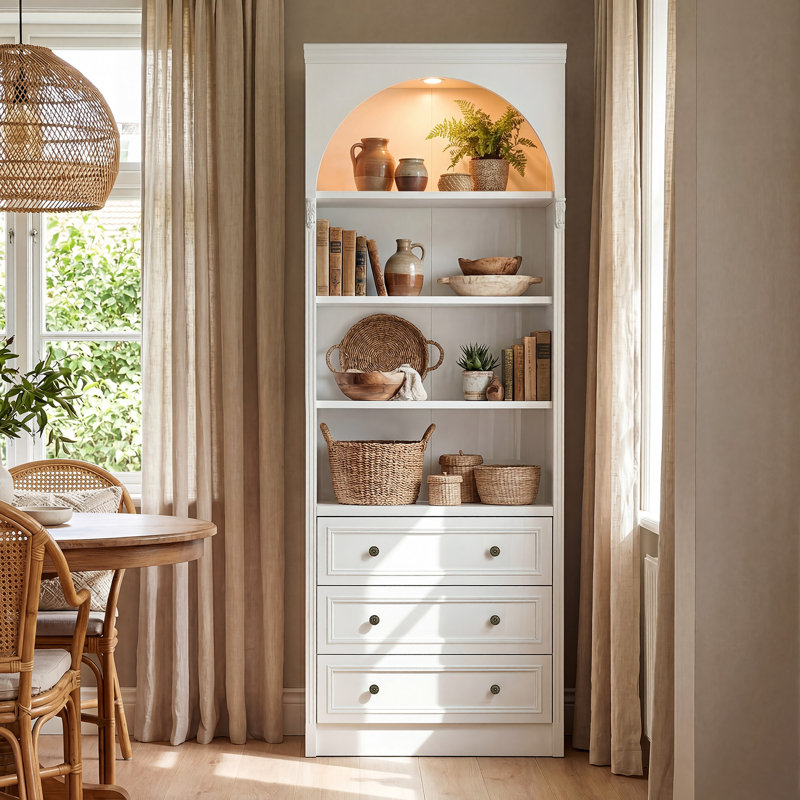 Garde-manger arqué 86,6 po H avec 3 tiroirs