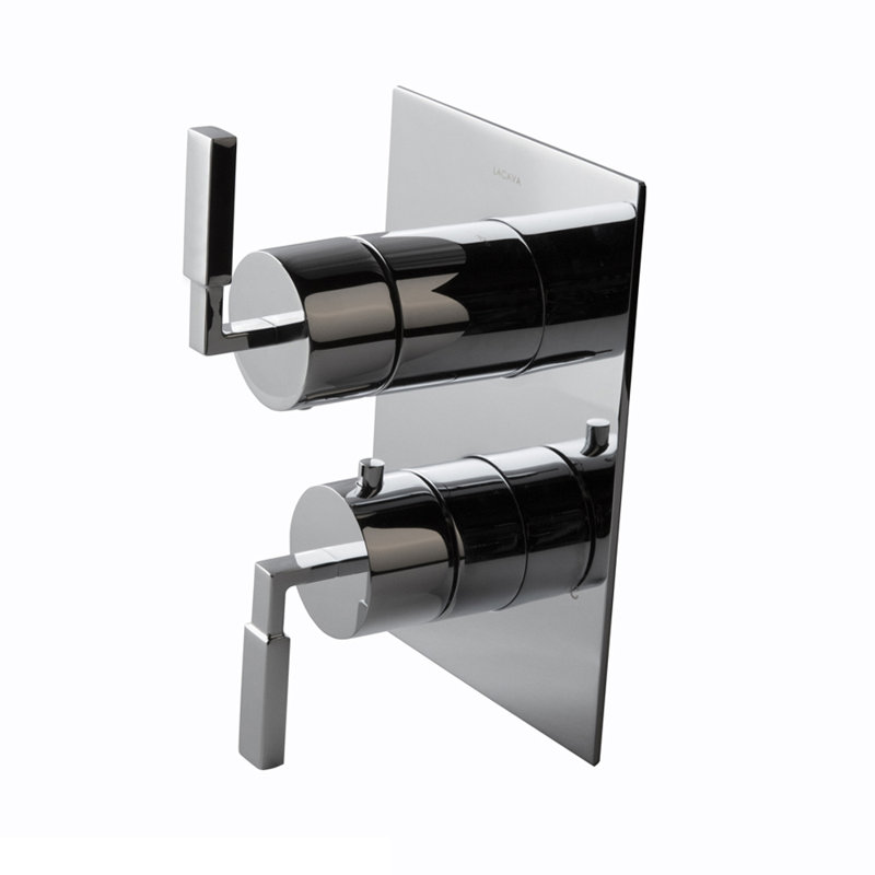 Kubista Built-in Faucet Trim Thermostatic Valve, Polished Chrome