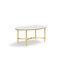 Table basse ovale Bordeaux