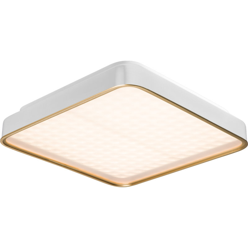 Plafonnier encastré à DEL en acrylique Rifet, H 2,9 po x l 15,9 po x P 15,9 po, Taupe