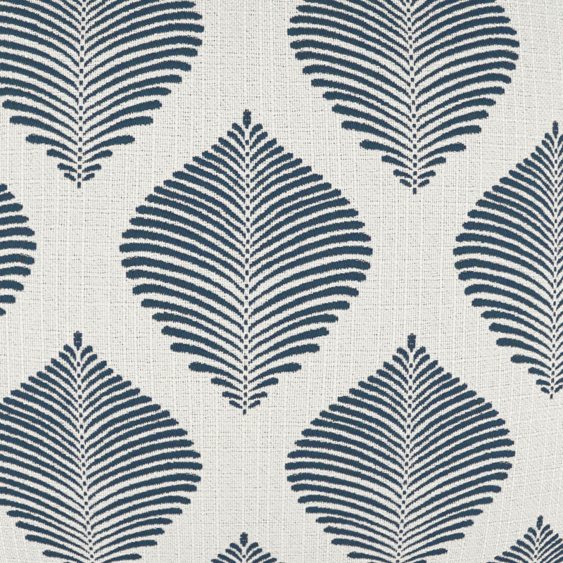 Coussin décoratif extérieur Palmero, Bleu, Rectangle H 12 po x l 24 po