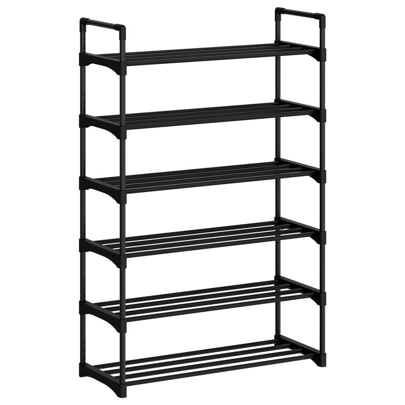 3/4/6-Tier Metal Shoe Rack, Stackable Organizer with Flexible Design & 9-36 Pair Capacity for Entryway, Closet & Bedroom