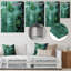 «Abstract Jungle Gardens Window View - Jungle», art mural en métal-101155310