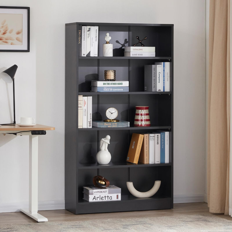 Bibliothèque standard Latitude Run® Gibney, (5 tablettes) H 59,84 po x l 33,07 po x P 11,61 po, Noir