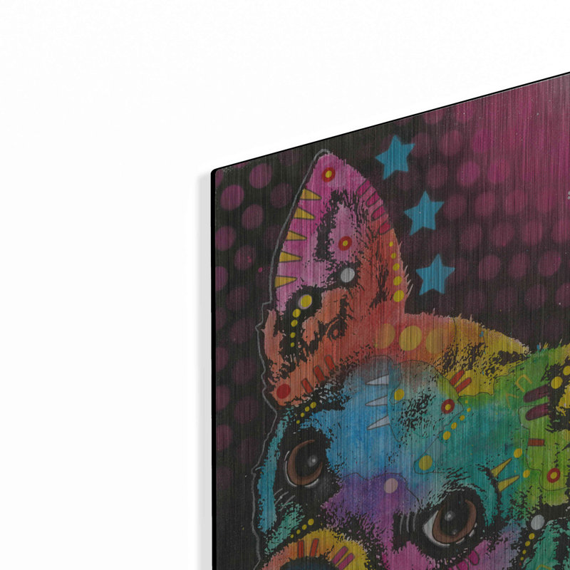 Lark Manor ™ «Huh? par Dean Russo, art mural en métal, H 16 po x l 12 po