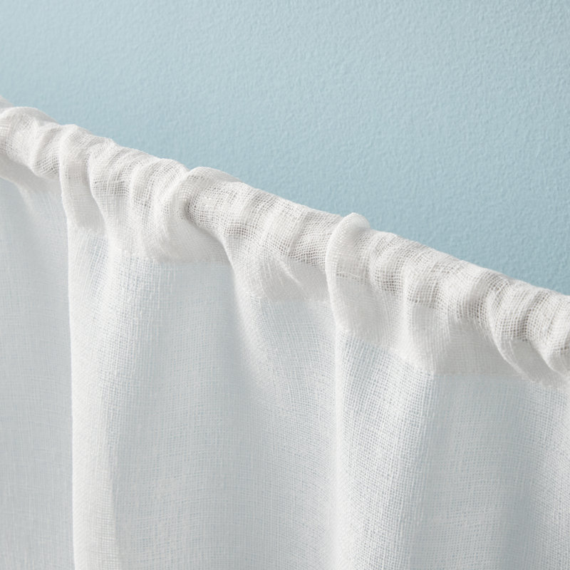 Paire de rideaux avec passe-tringle DRAPER James, White