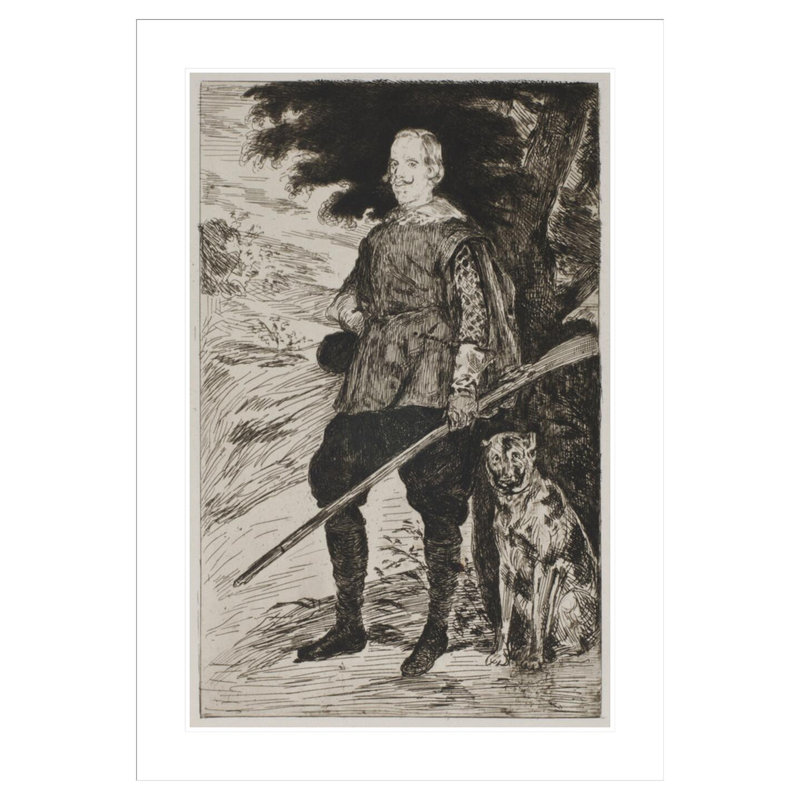 «Philip IV (d'après Velasquez)» par Édouard Manet, impression giclée encadrée, H 41,5 po x l 29,35 po