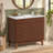 36'' Mid-Century Modern Single Bathroom Vanity Set With Sink Top, Soft-Close Doors-750691464
