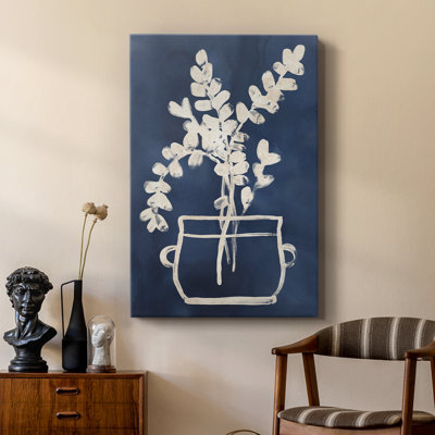 Vessel on Indigo I -Custom Wrapped Gallery Cavas