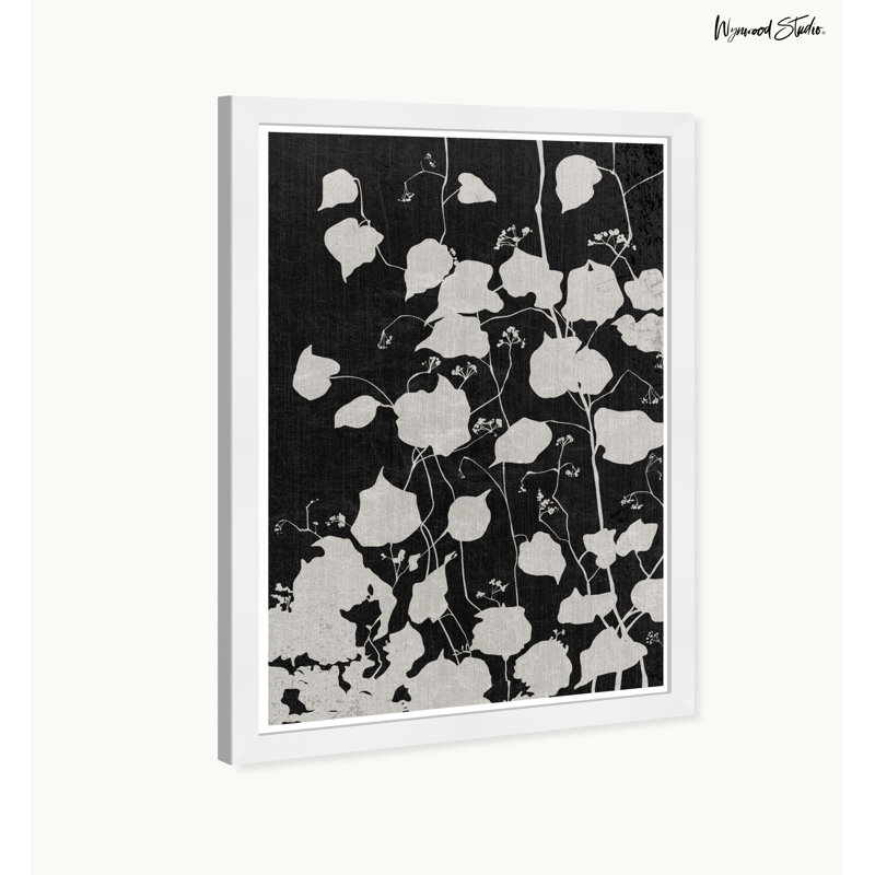Growing Flow Noir, White Framed
