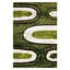Angeles Hand Tufted Shag Polyester Eco-Friendly Area Rugs - Rectangle, Green Beige Colour, Contemporary Modern Design, High Pile Thick Handmade Anti Skid Area Rugs for Living Room, Bed Room-27439330