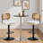 Adjustable Height 360° Swivel Bar Stools With Rattan Back-938254374