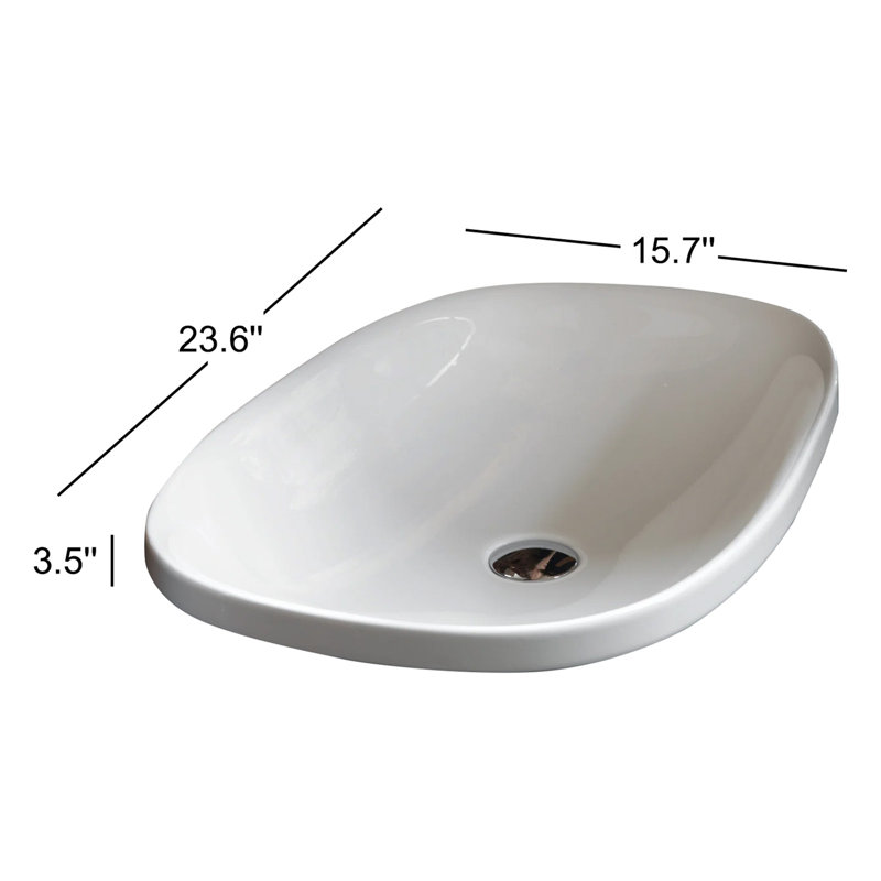 Wild 23.6'' L Bathroom Sink