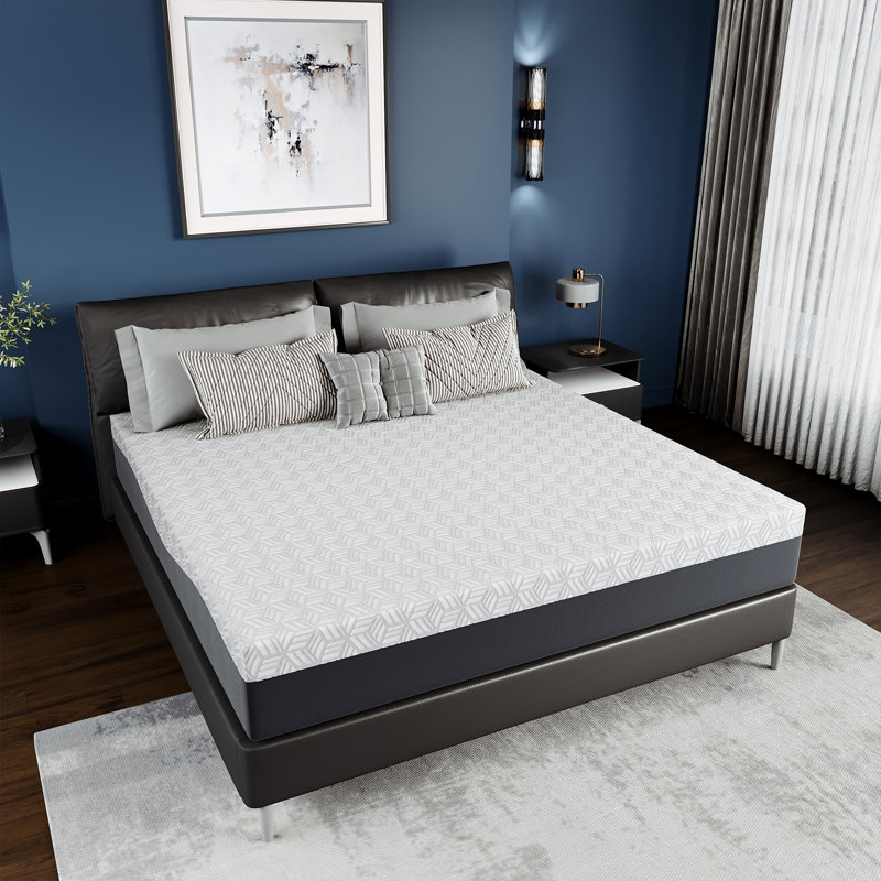 12-Inch Gel Memory Foam Mattress with TENCEL Lyocell Cover – Breathable, Supportive, and Antibacterial Comfort (Full/Queen/King)