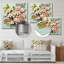 Corail pomme Blossom Collage II - art mural floral en métal-1583388051