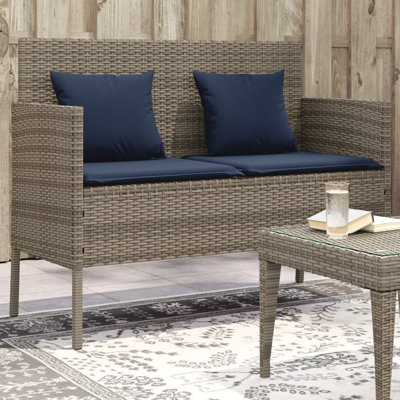 Banc de patio avec coussins Vidaxl