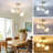 3-Light Modern Sputnik Globe Semi Flush Mount-1377869817