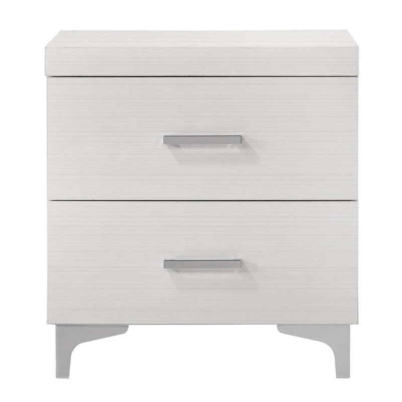 Table de chevet Casilda, finition blanche