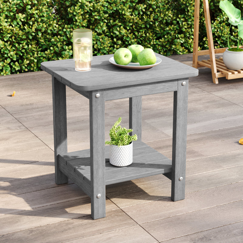 Table de bout pour l'extérieur Bertoncini, Gris clair