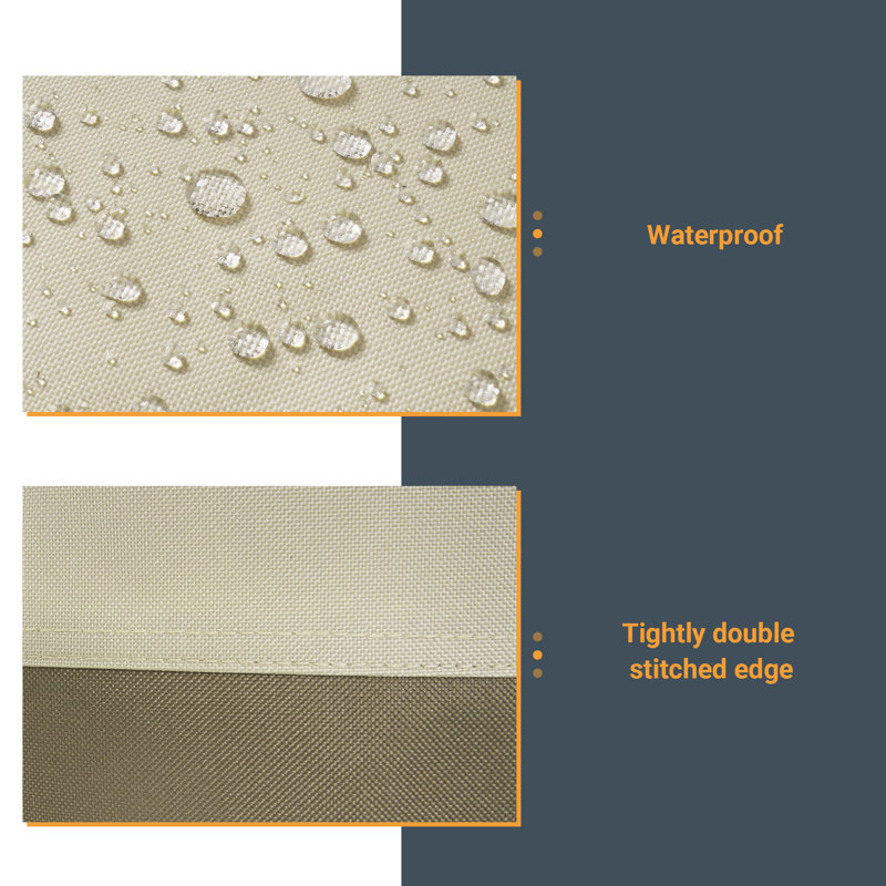 Outdoor Patio Umbrella Cover, Beige/Brown