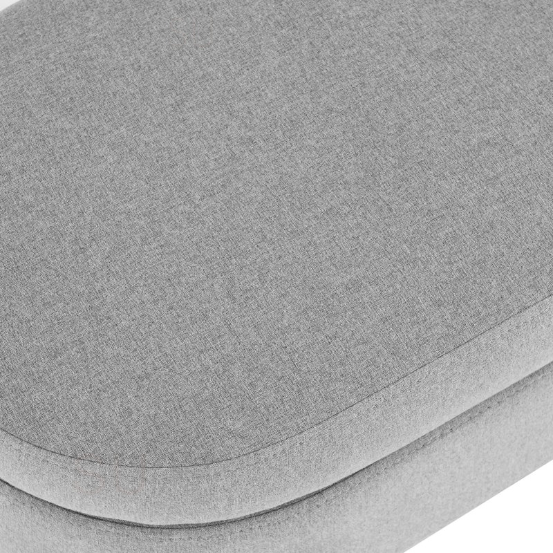 Banc de rangement rembourré 2 places Maly, Grey Duplicate