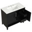 Meuble-lavabo multifonctionnel avec portes et tiroirs 36 po avec lavabo 36 po